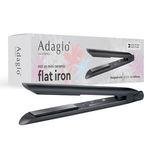ADAGIO “Not So MINI Flat Iron” with 100% Ceramic Plates